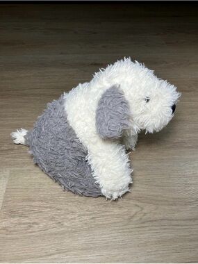 Jellycat Curvie Sheep Dog Soft and Cuddly Plush Rare NWT HTF Retired
